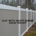 New York Fence(Clay and White Colored)